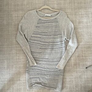Gray Patterned Sweater